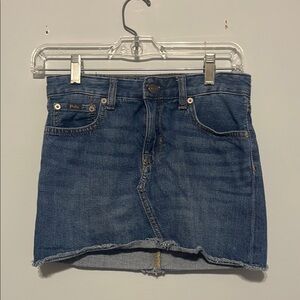 Denim Mini Skirt by Polo by Ralph Lauren - Classic Blue size 12